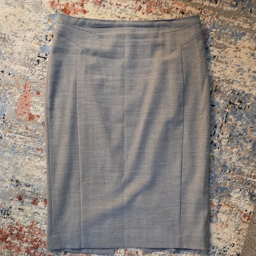 White House Black Market Gray Pencil Skirt
